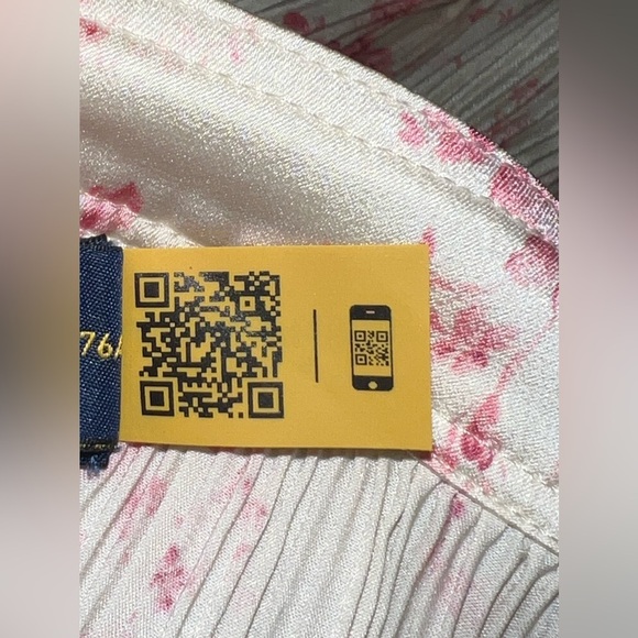 𝅺NWT Polo Ralph Lauren Women's Floral Pleated Satin Skirt Size 8 - Picture 12 of 12